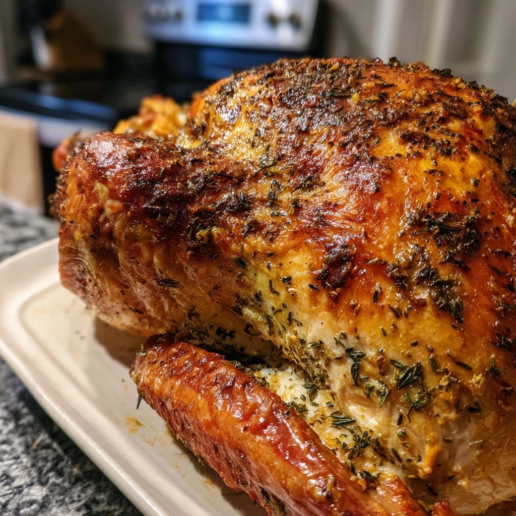 Seasonal & Festive Thanksgiving Herb Stuffed Turkey