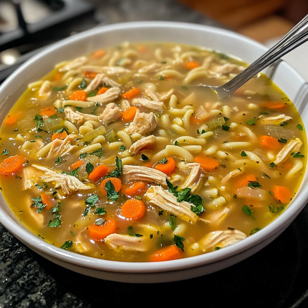 Healthy Crockpot Chicken Noodle Soup