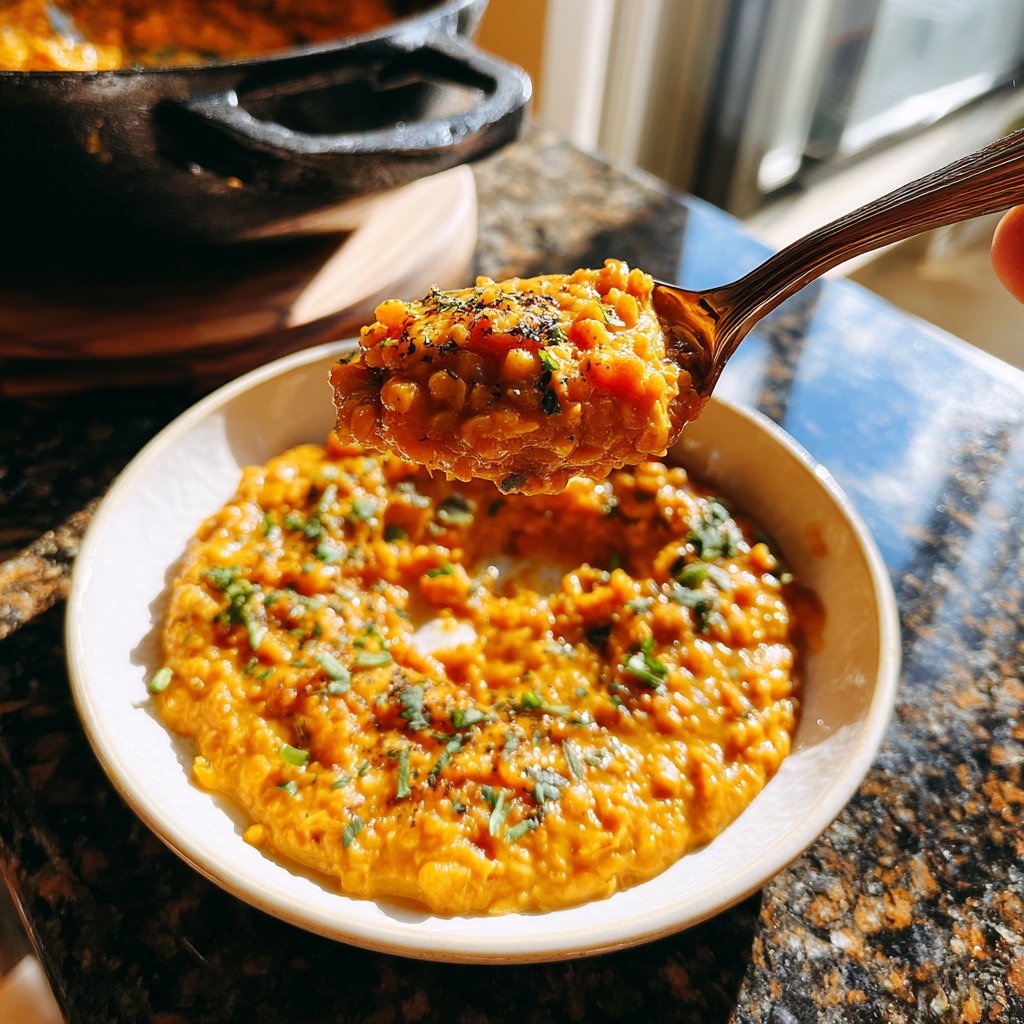 Healthy Dinner Creamy Coconut Lentils