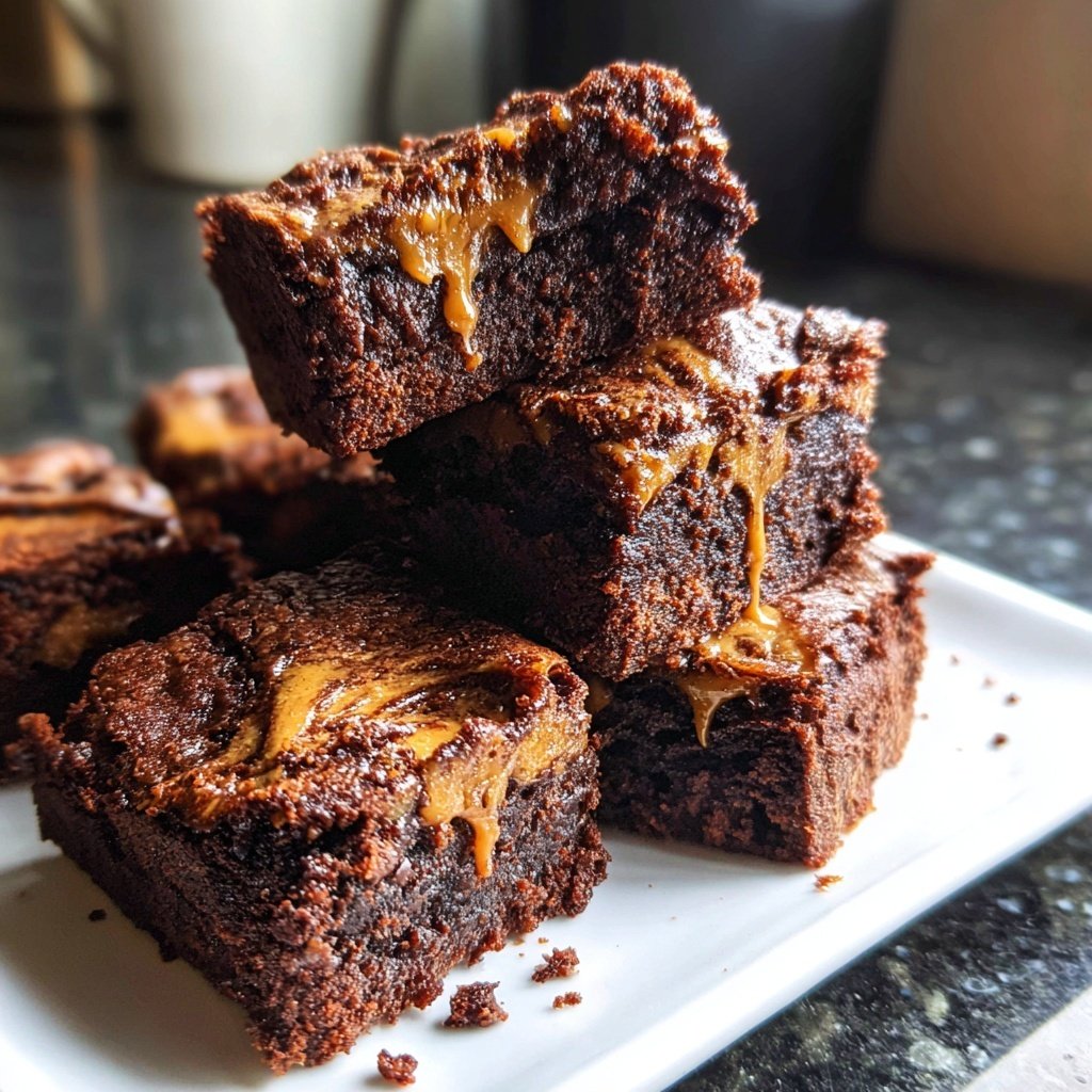 Cottage Cheese Brownies with Cashew Butter