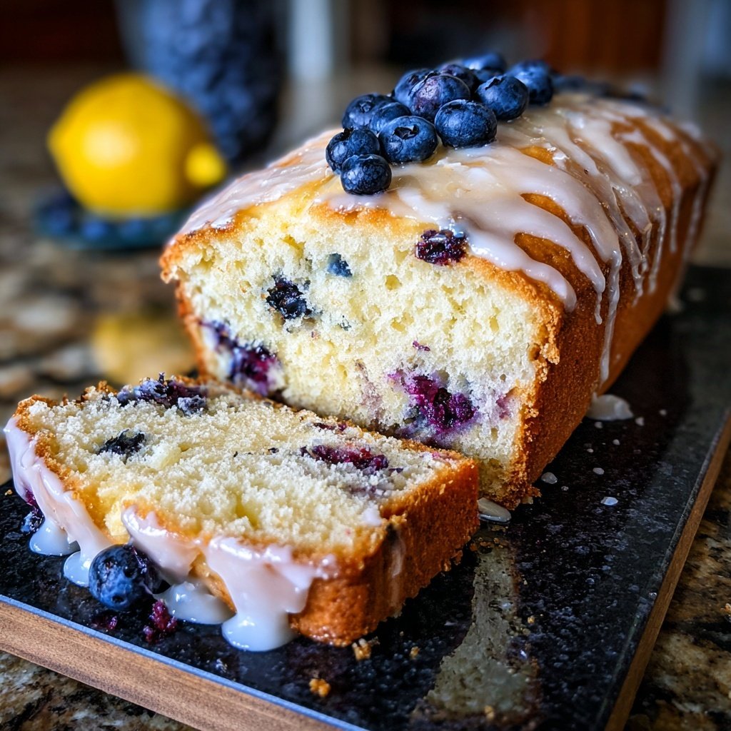 Blueberry Lemon Toasted Bread