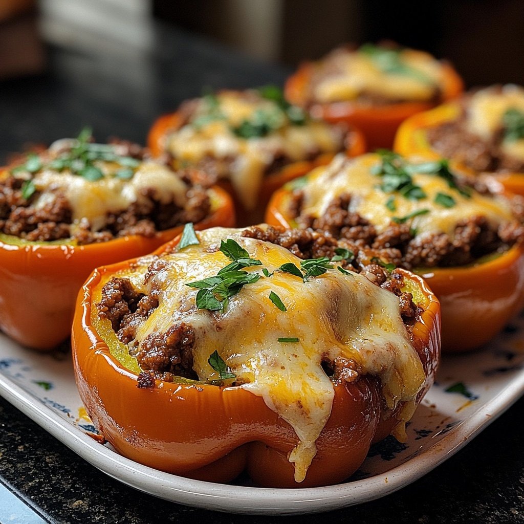 Ground Beef Stuffed Peppers