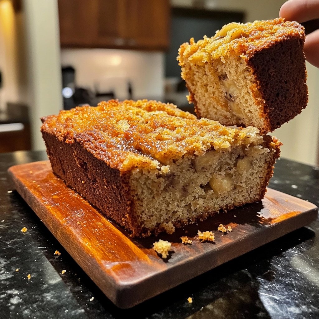 Moist Banana Bread with Ripe Bananas