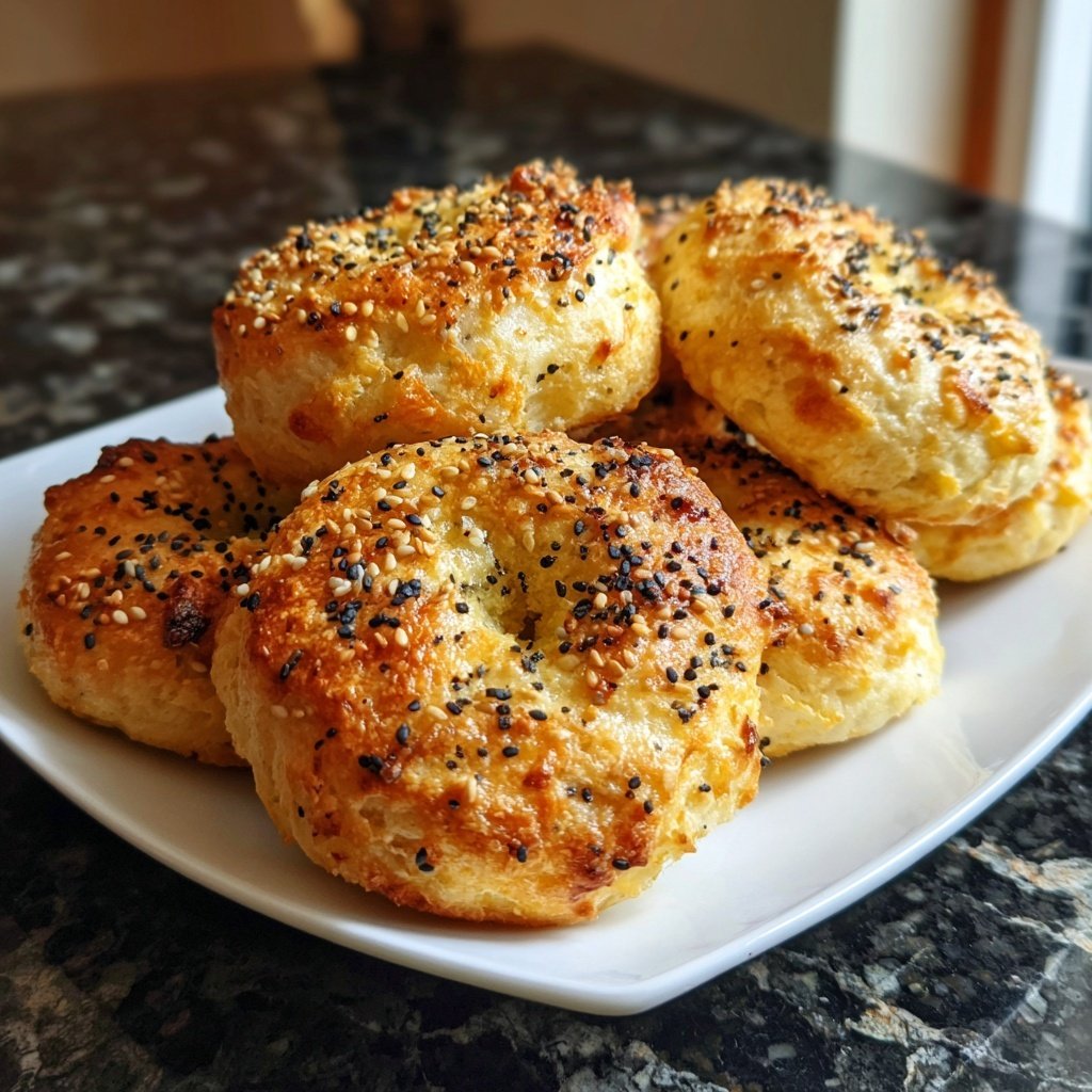 Air Fryer Yogurt Bagels