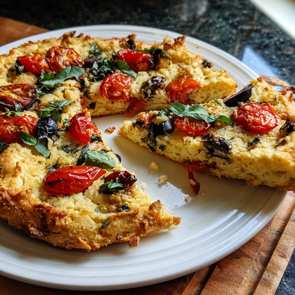 Baked Mediterranean Veggie Flatbread