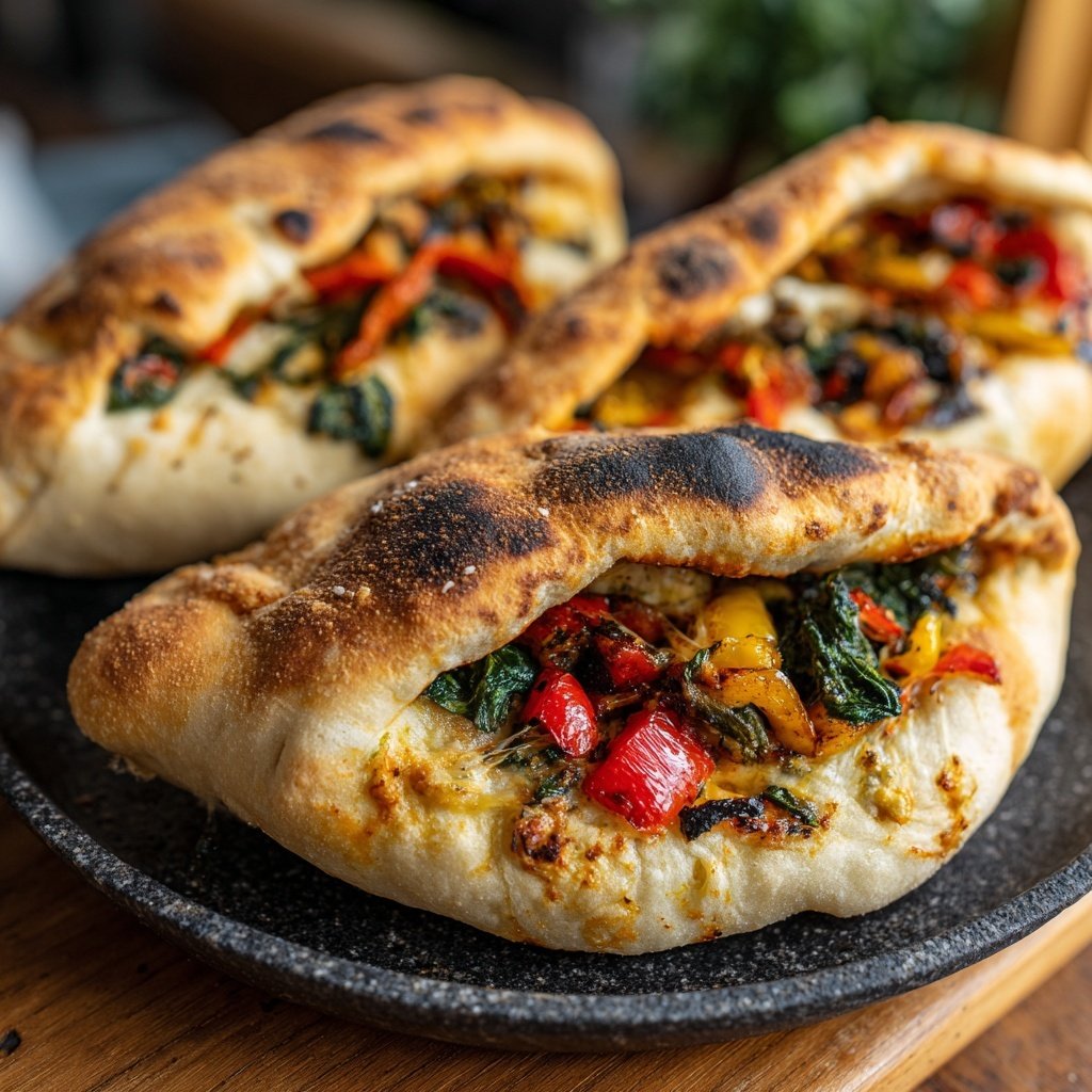 Baked Veggie Stuffed Flatbreads
