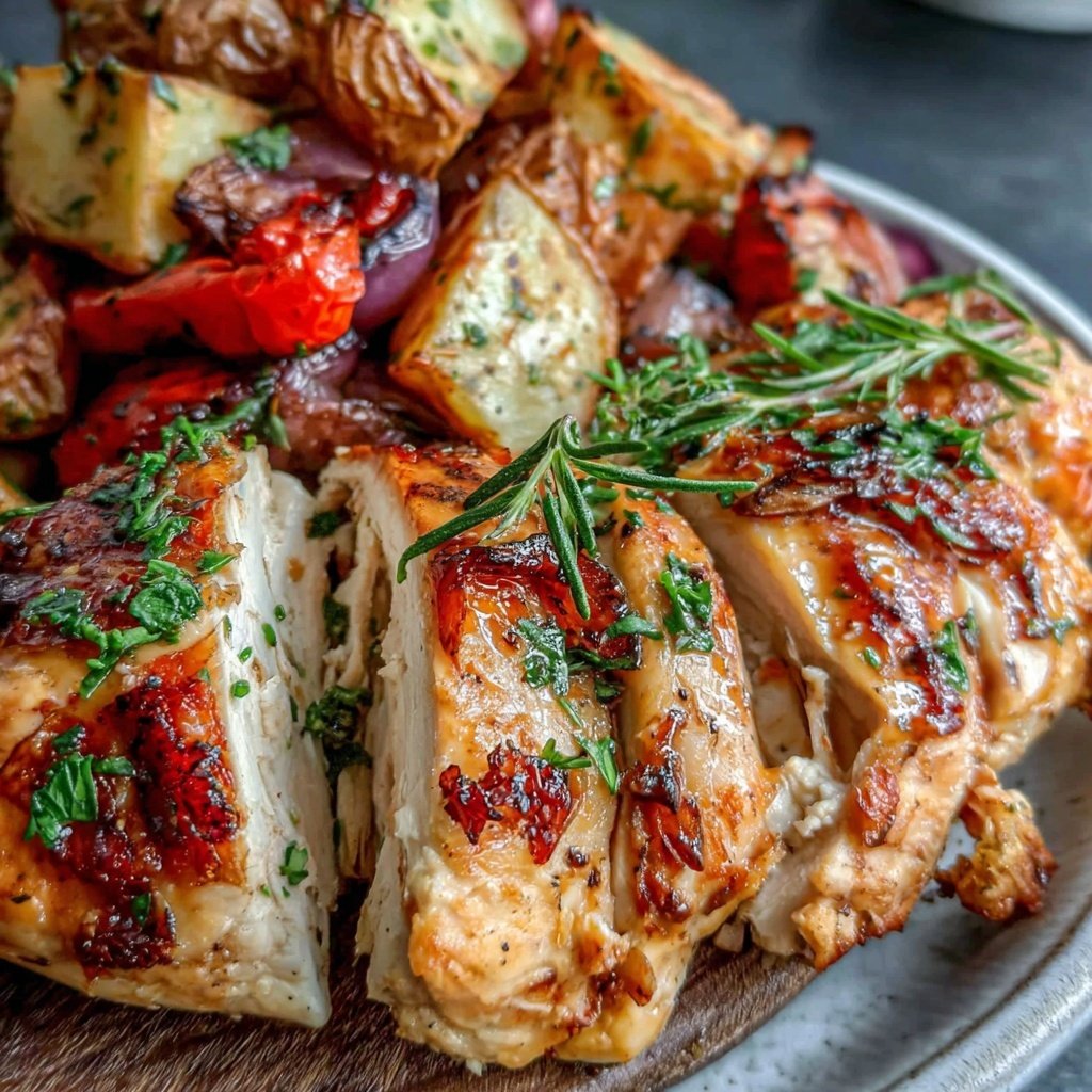 Healthy Chicken And Roasted Vegetables