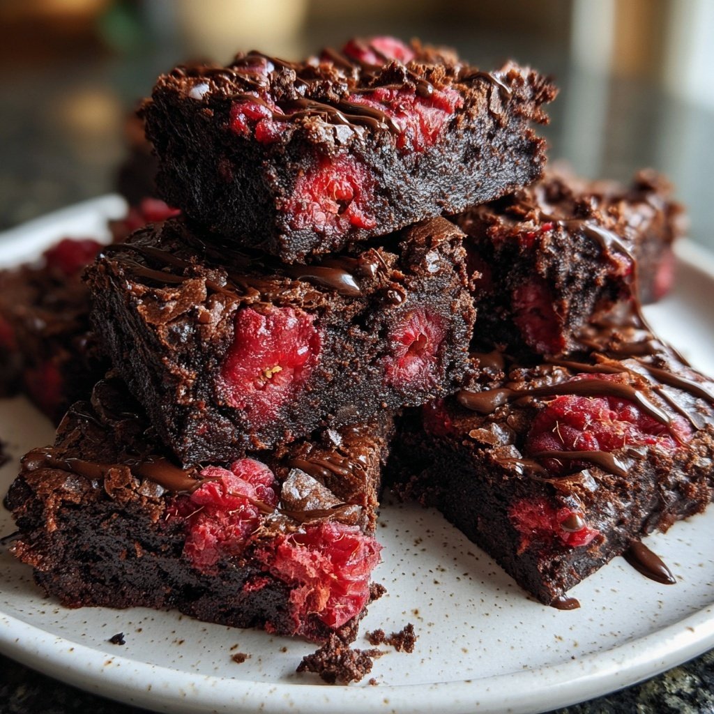 Chocolate Raspberry Brownies