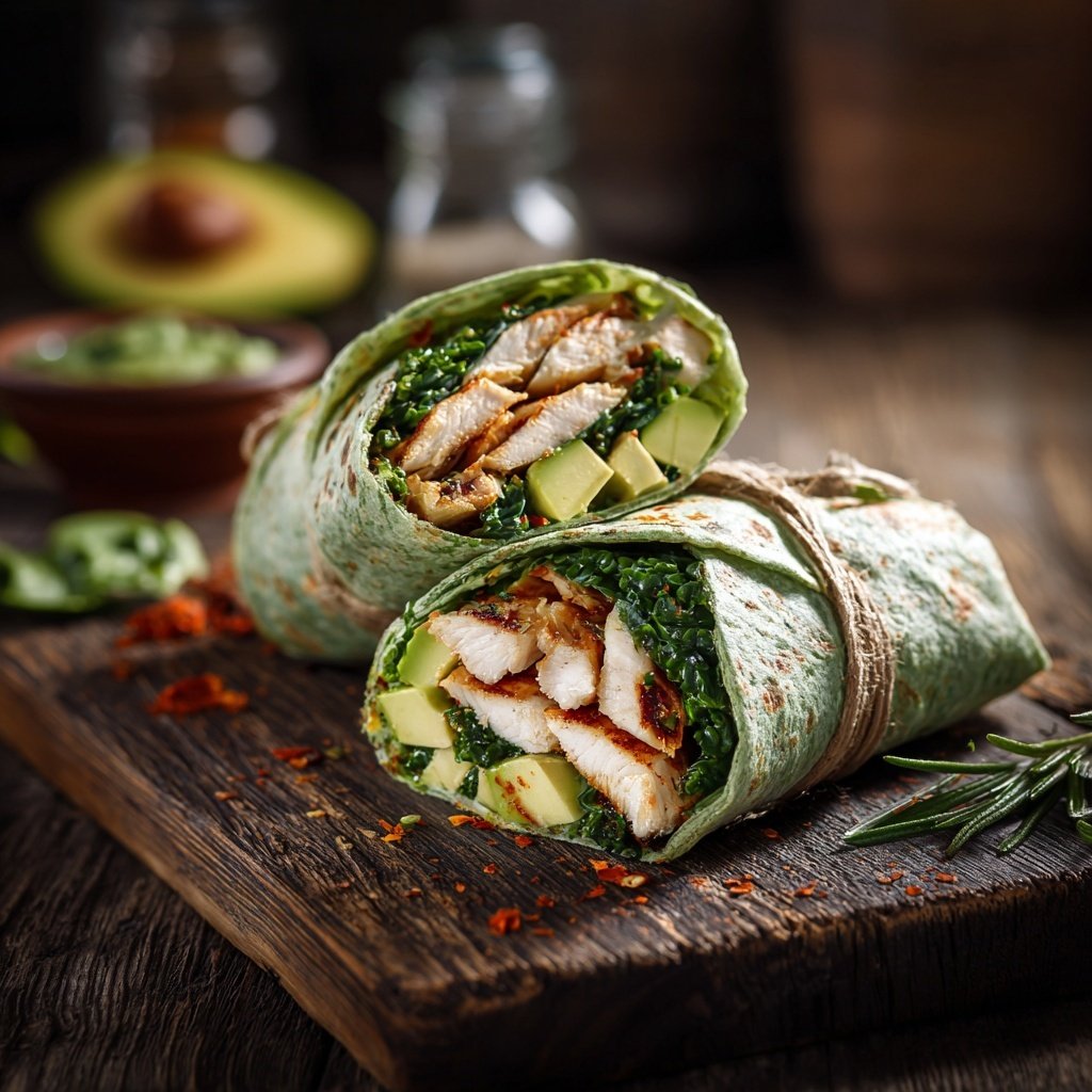 Healthy Chicken And Avocado Wrap