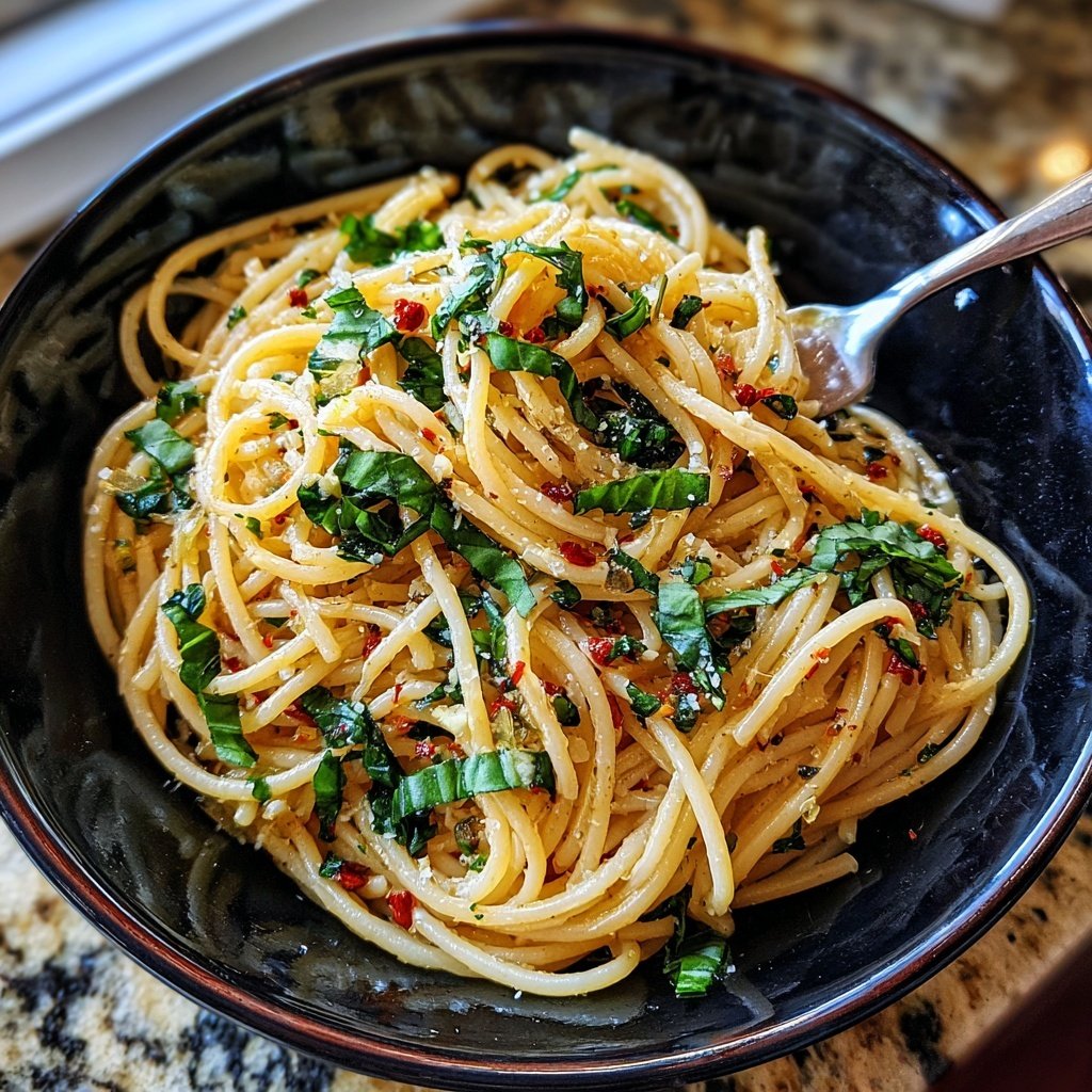 Quick & Easy 15-Minute Garlic Pasta
