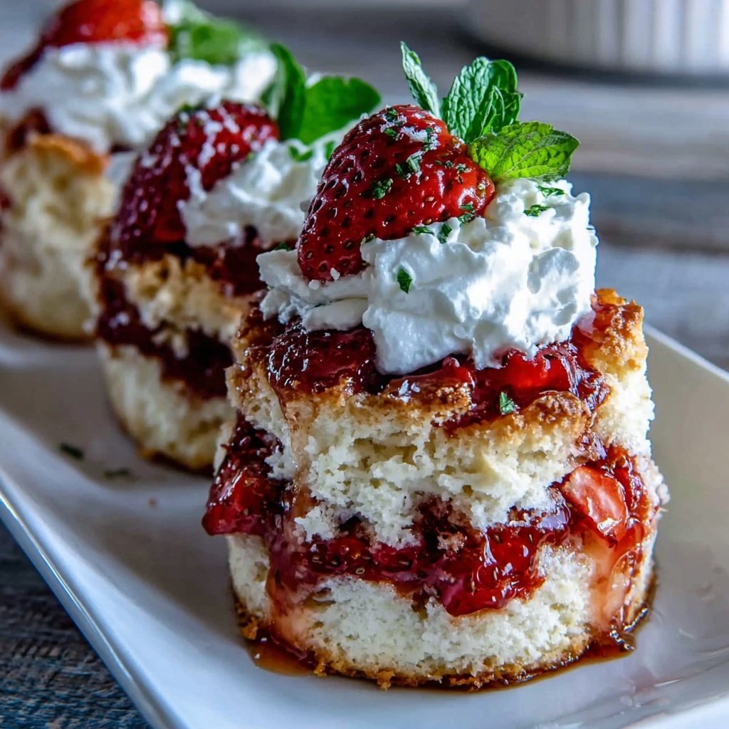Strawberry Shortcake Biscuit Cups