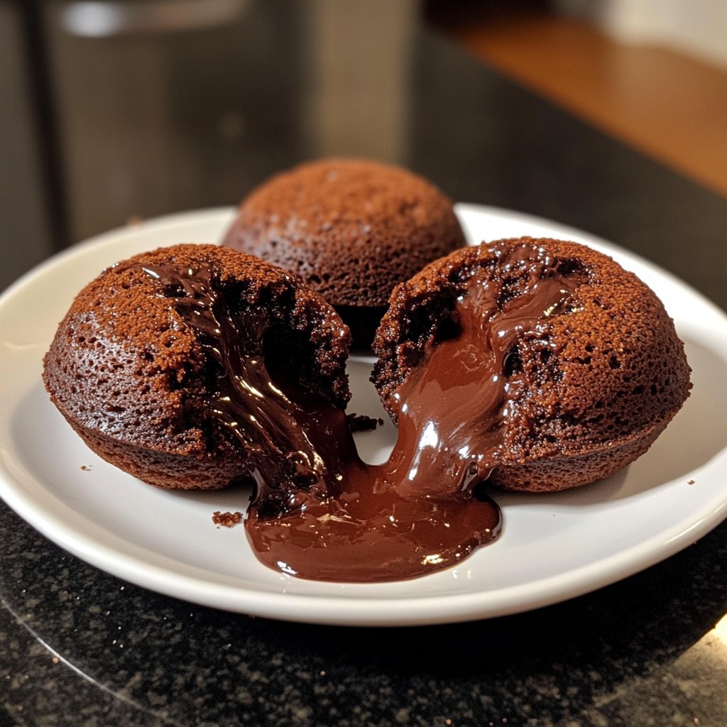 Dark Chocolate Lava Cakes