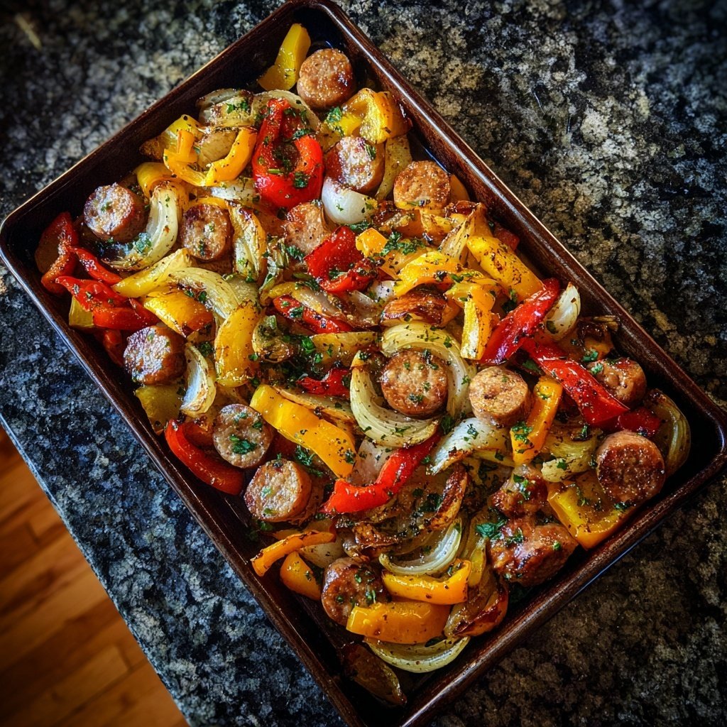 Sheet Pan Sausage And Vegetables