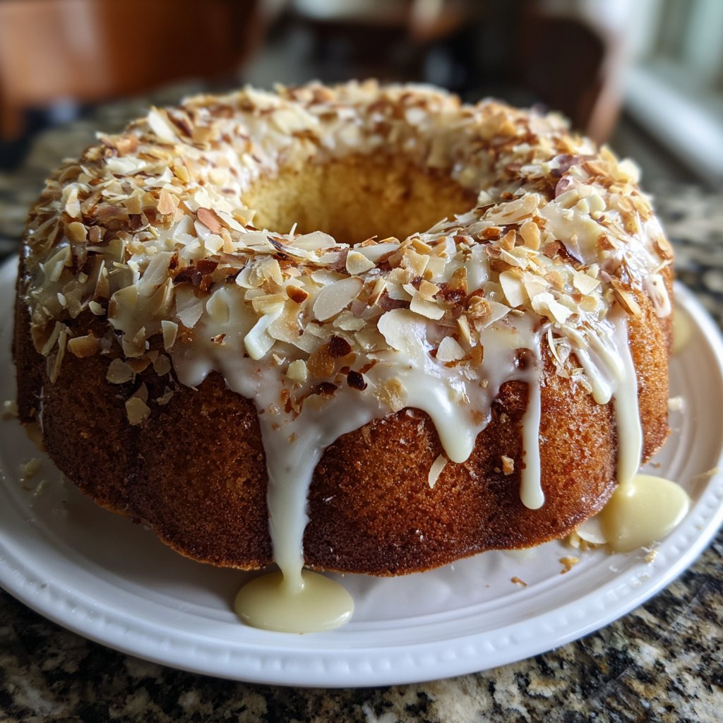Vanilla Almond Yogurt Cake