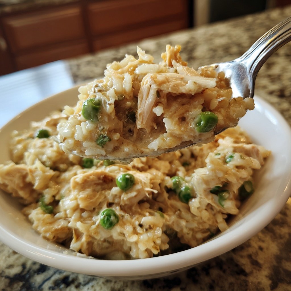 Creamy Slow Cooker Chicken and Rice