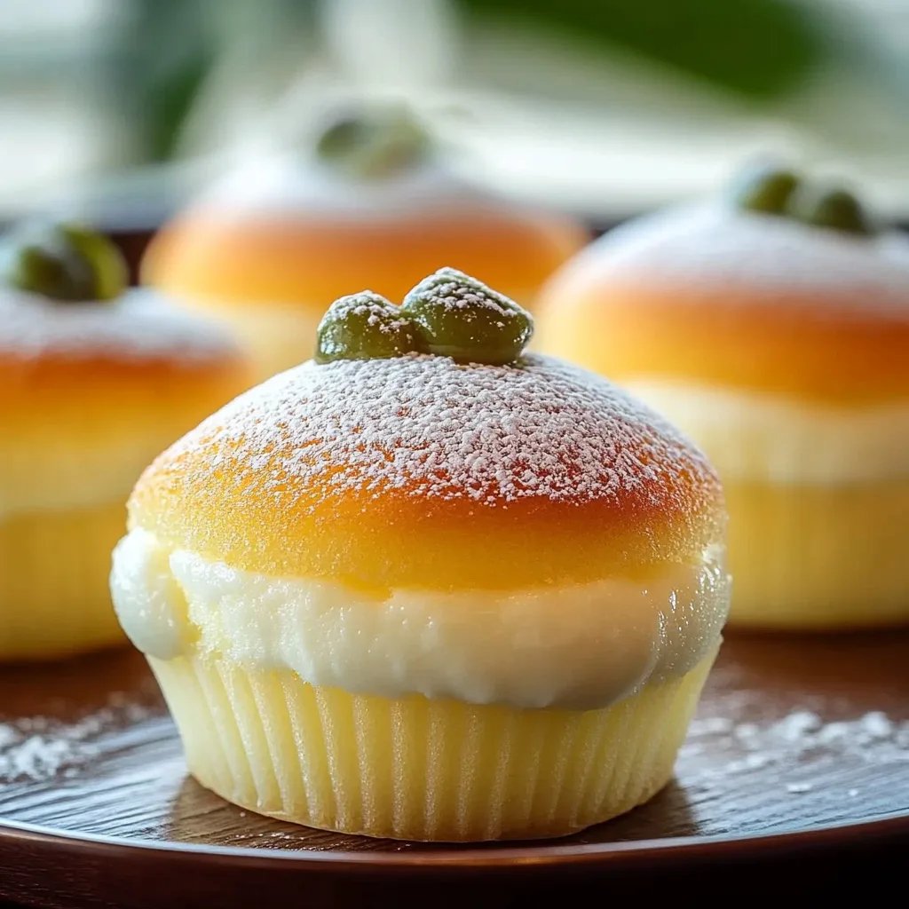 Soft and Fluffy Japanese Cotton Cheesecake Cupcakes