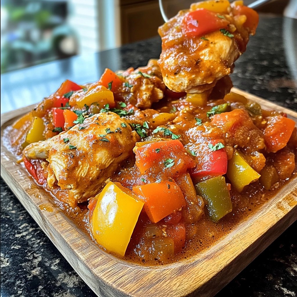 Cozy Crockpot Chicken Cacciatore