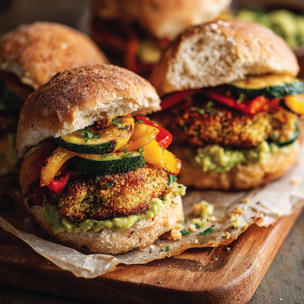 Roasted Veggie Sliders