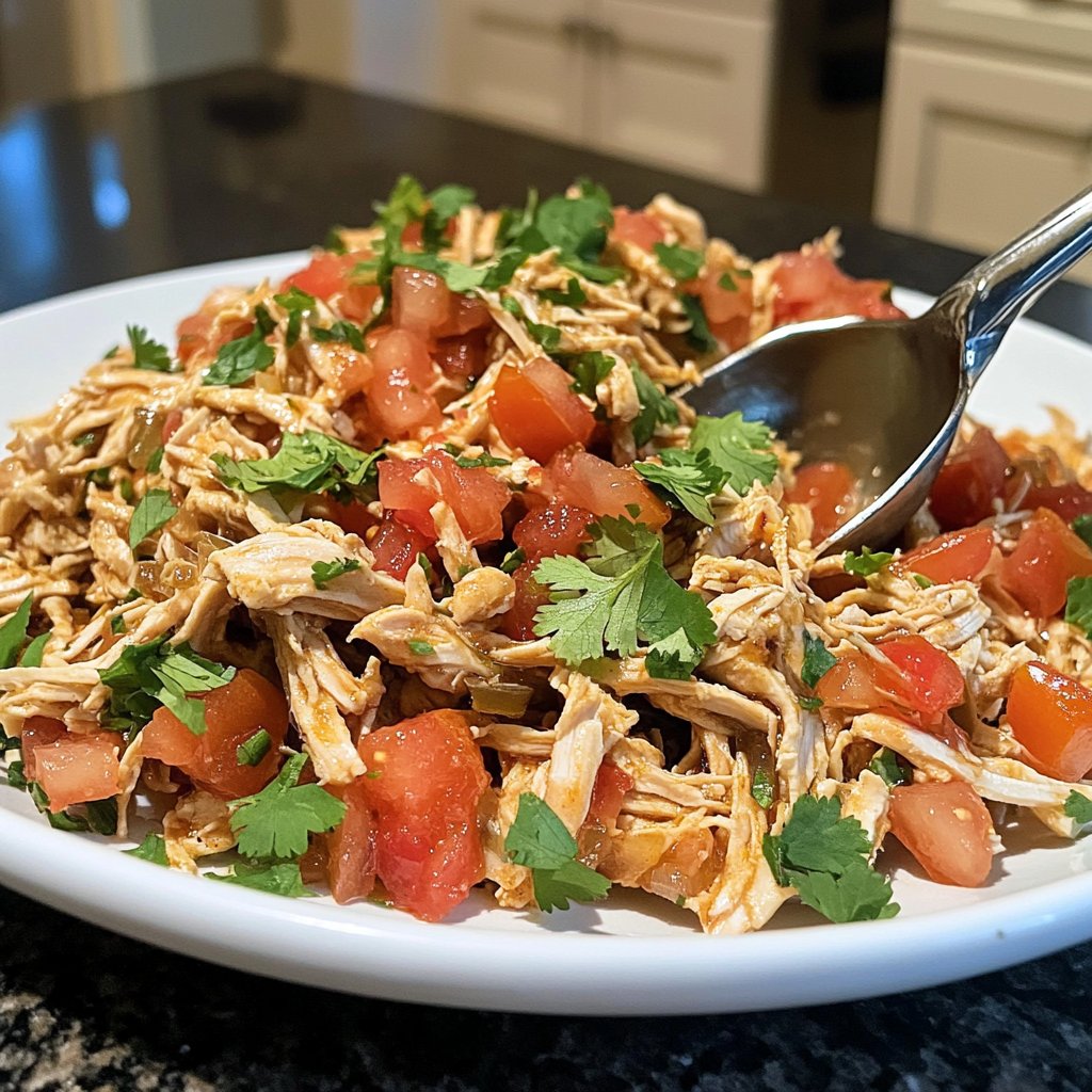 Easy Slow Cooker Chicken Taco Filling