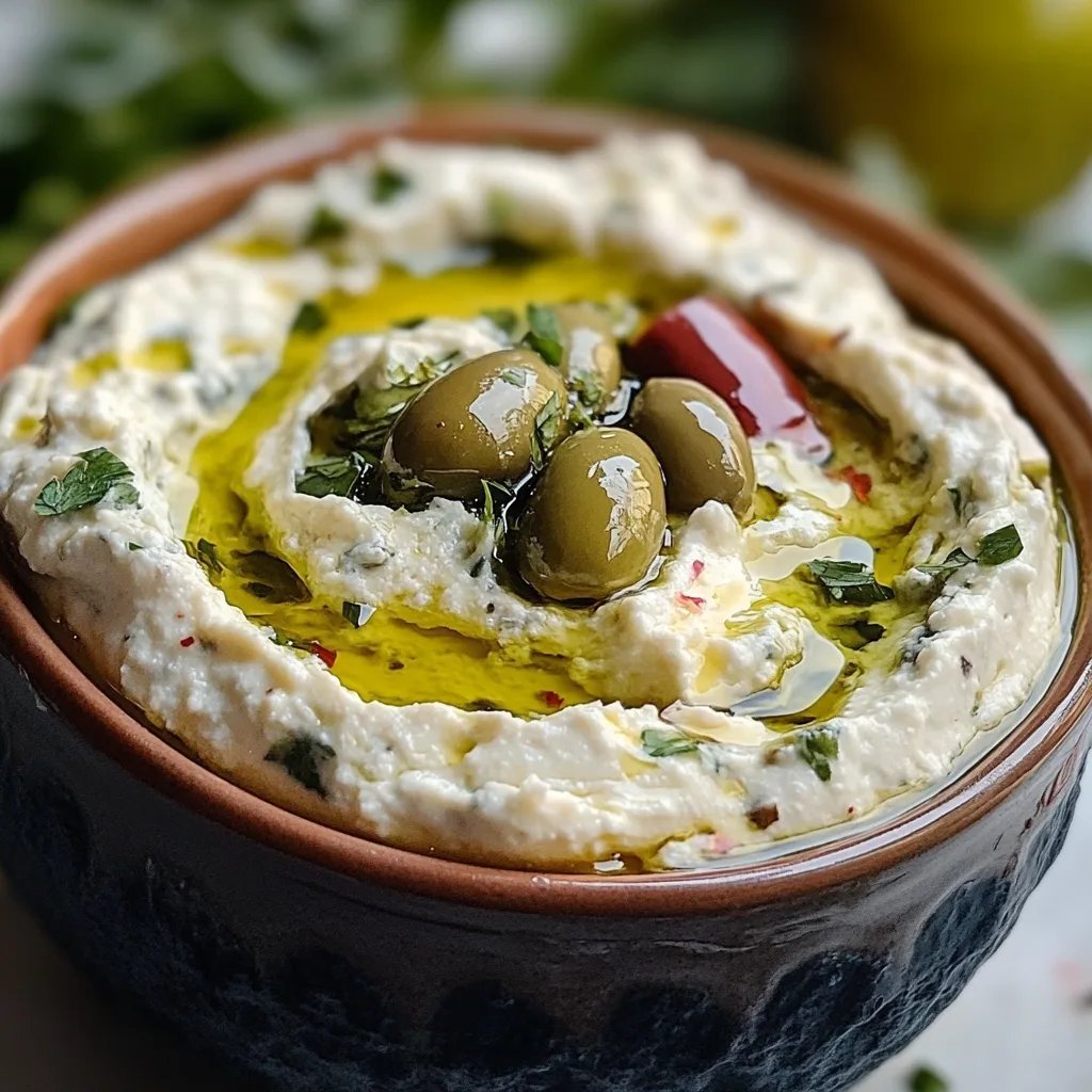 Olive Lovers’ Dream Dip – Creamy Feta & Green Olive Spread