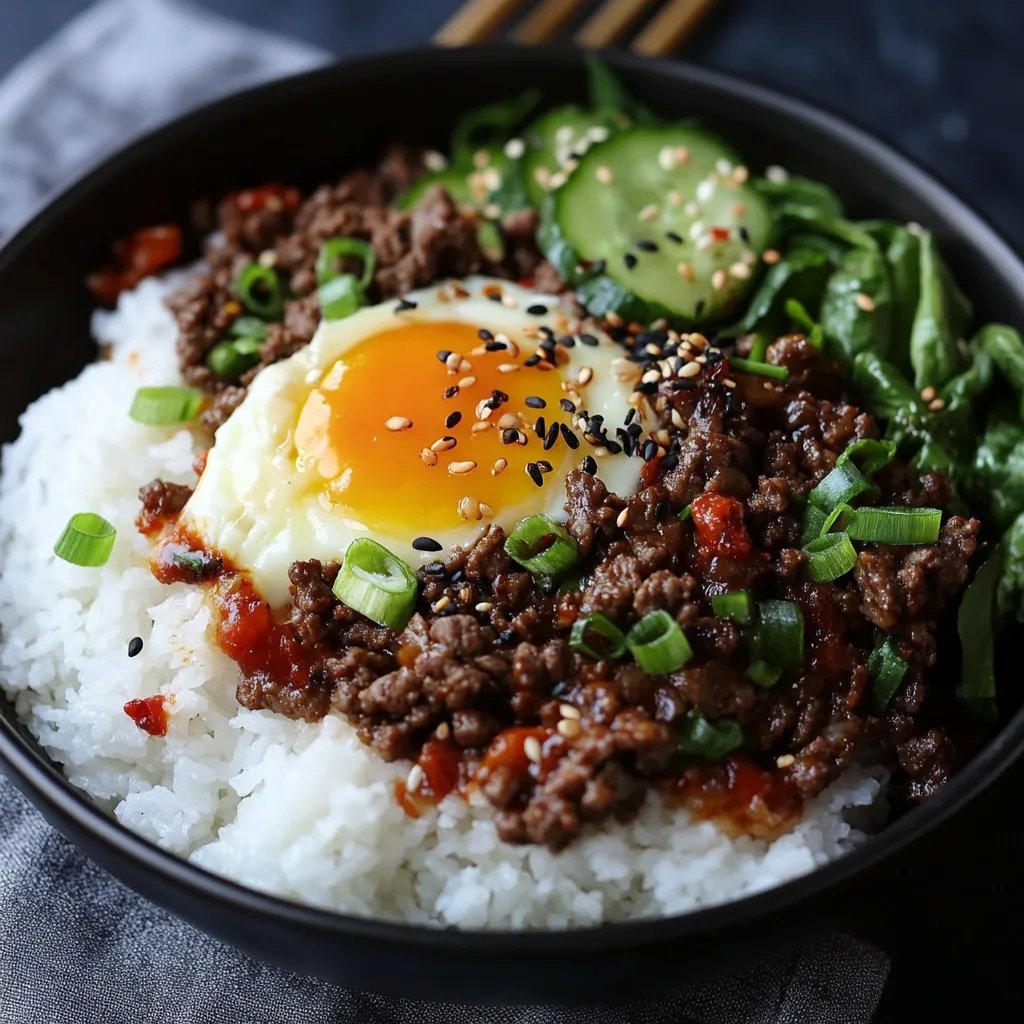 Quick & Easy Korean Ground Beef Bowl – Better Than Takeout!