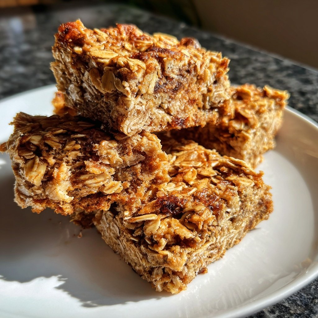 Banana Oat Yogurt Squares