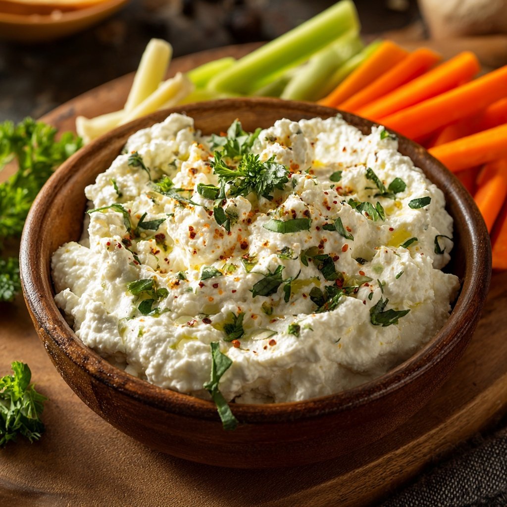 Healthy Snack Cottage Cheese Dip