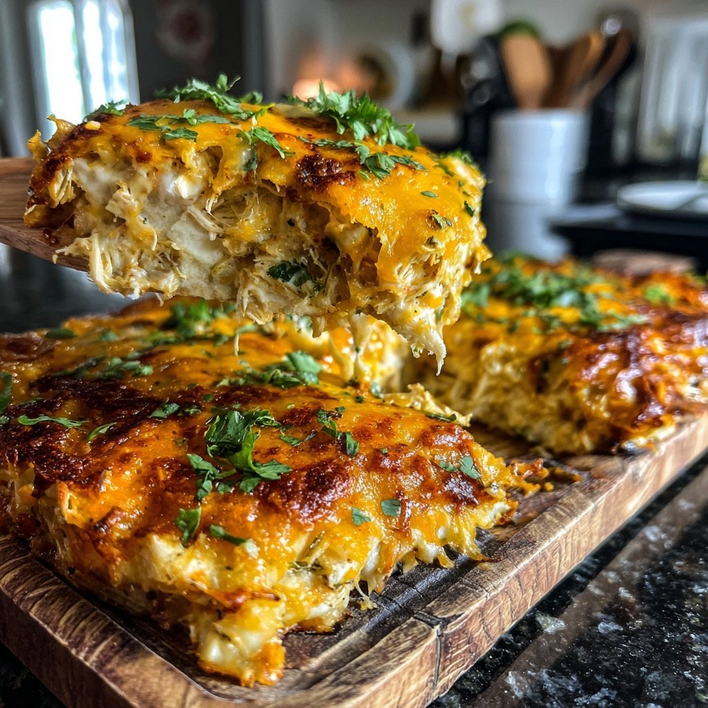 Shredded Chicken Enchilada Casserole