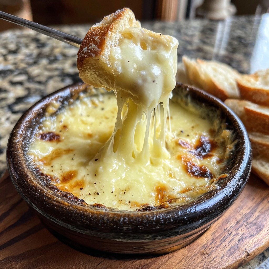 Fondue with Fontina Cheese