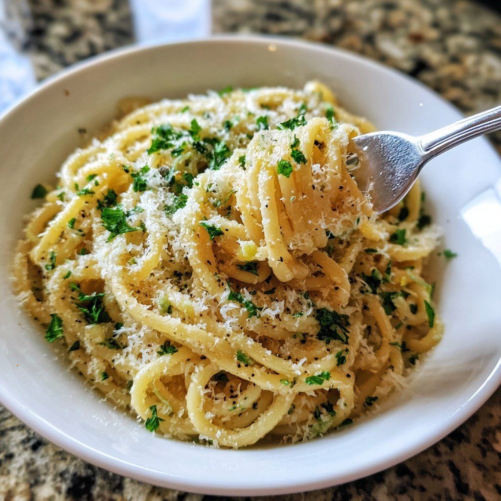 Romantic Lemon Parmesan Pasta