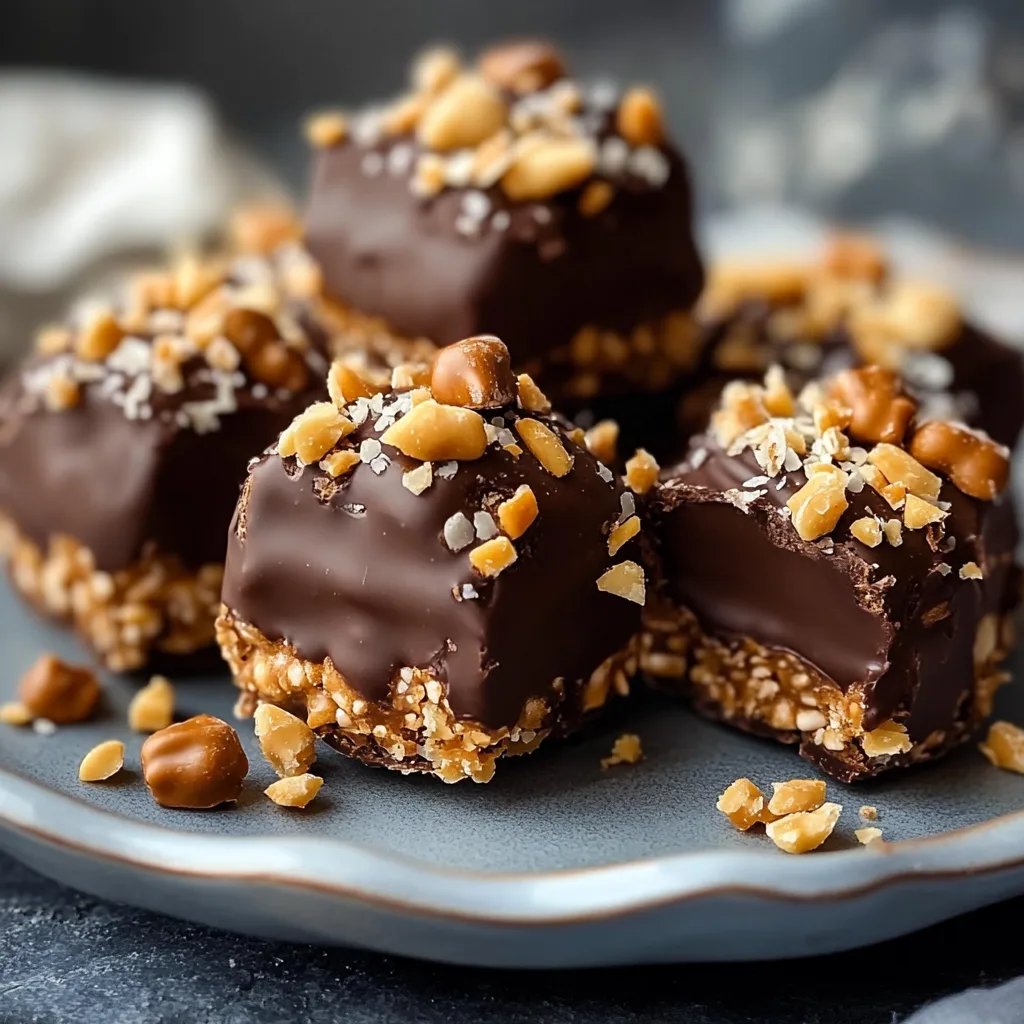 No-Bake Peanut Butter Pretzel Clusters