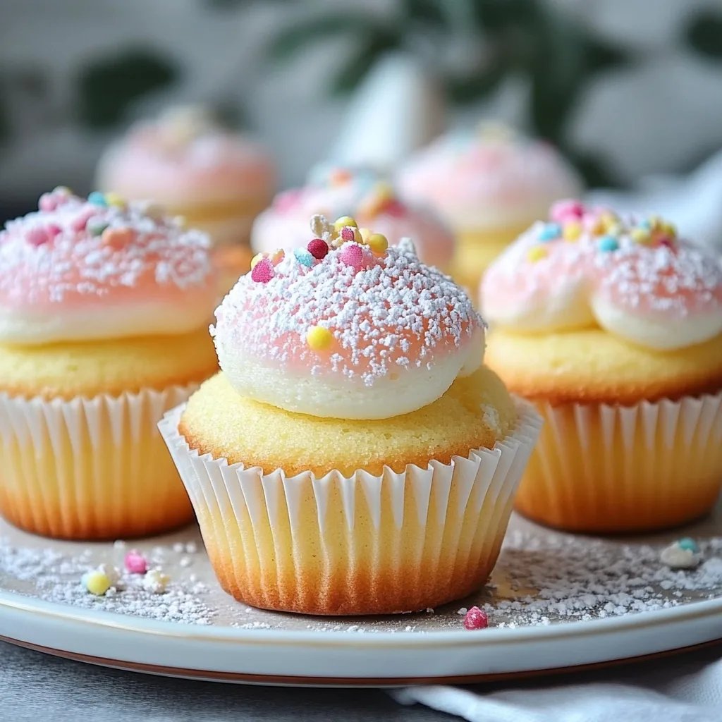 Fluffy Japanese Cotton Cheesecake Cupcakes