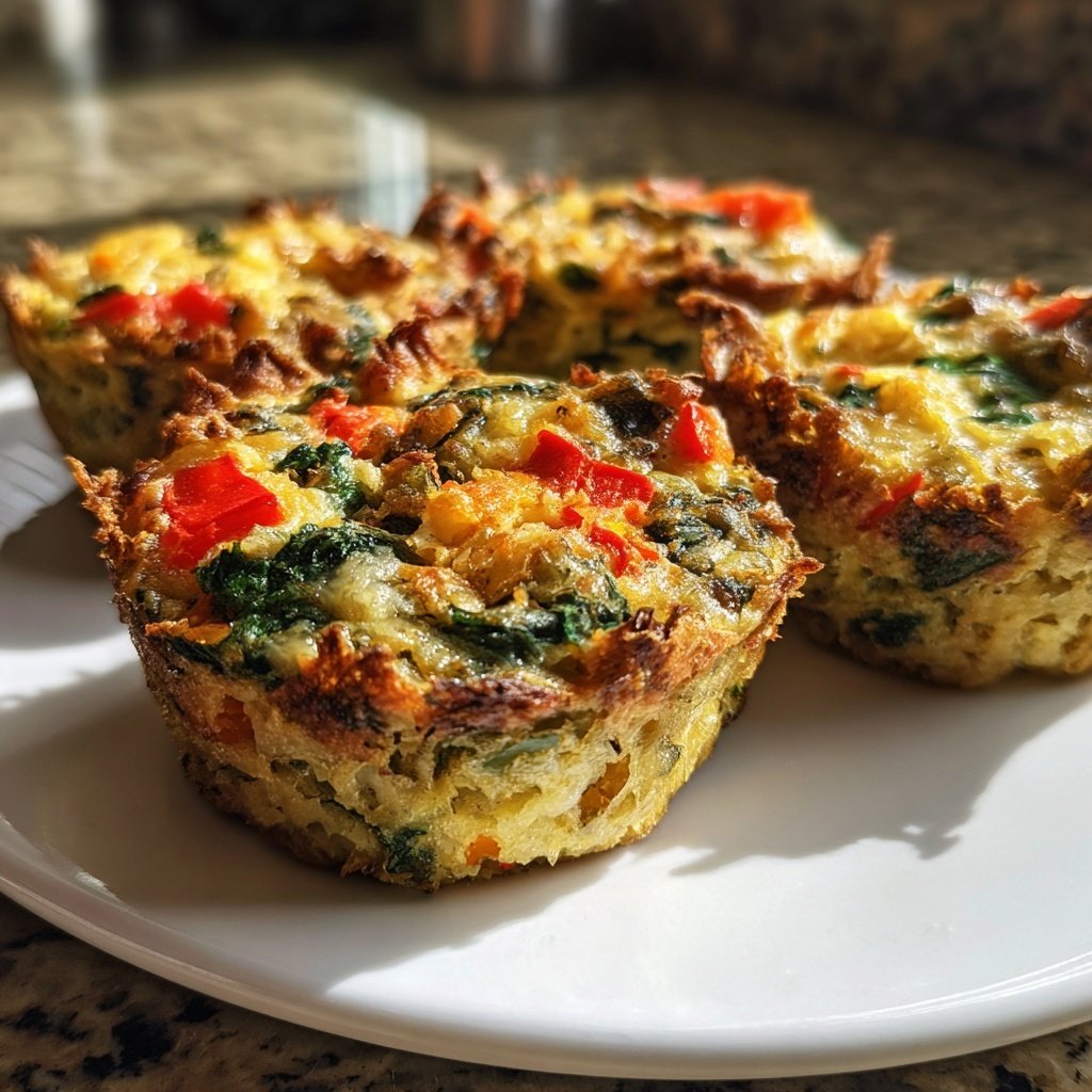 Super Bowl Savory Veggie Muffin Cups