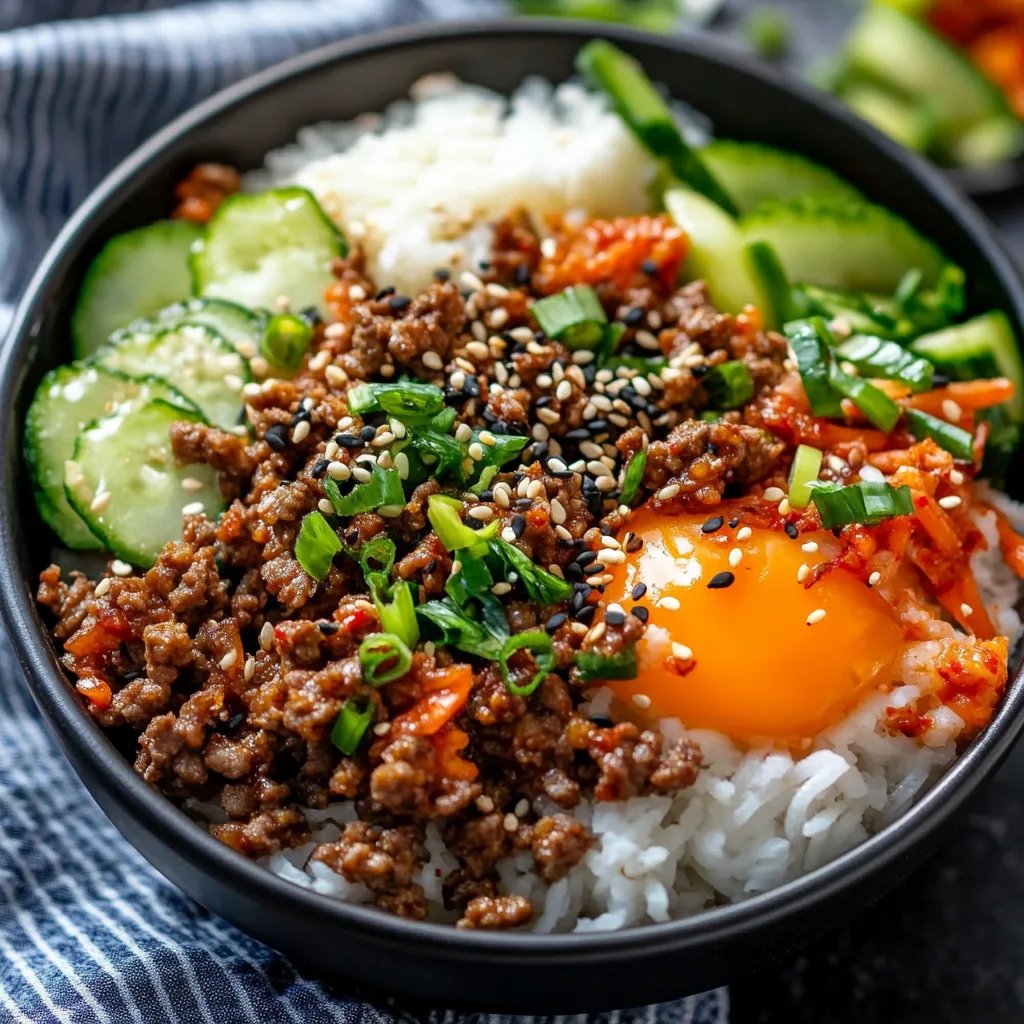 Quick & Easy Korean Ground Beef Bowl – Better Than Takeout!